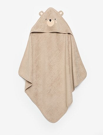 Badcape met capuchon met oortjes