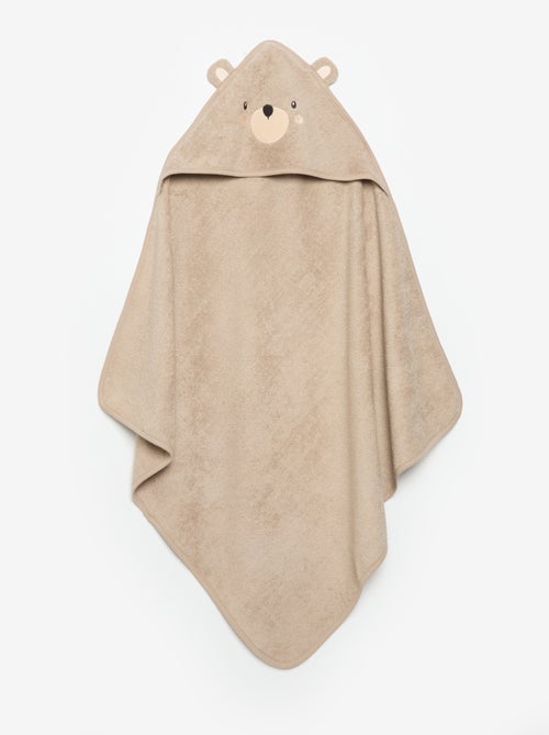 Badcape met capuchon met oortjes - Kiabi