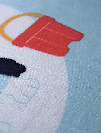 Badcape met print