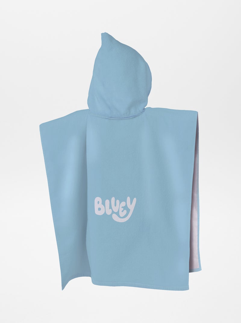 Badcape met print BLAUW - Kiabi