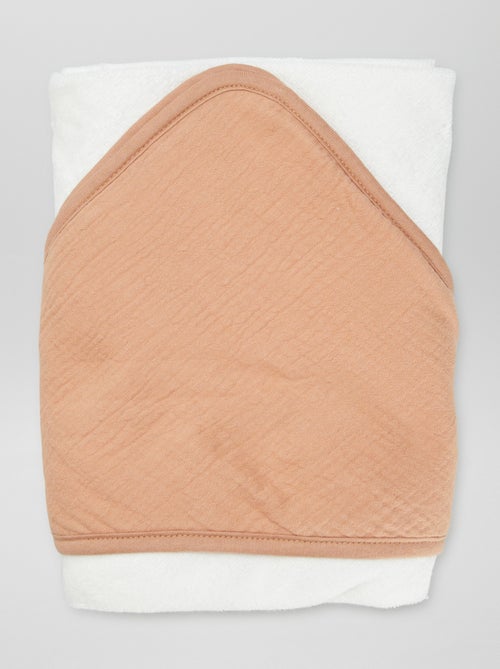 Badcape van badstof en zachte, luchtige katoen - Kiabi