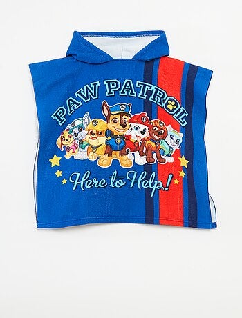 Badcape van badstof met 'PAW Patrol'-print