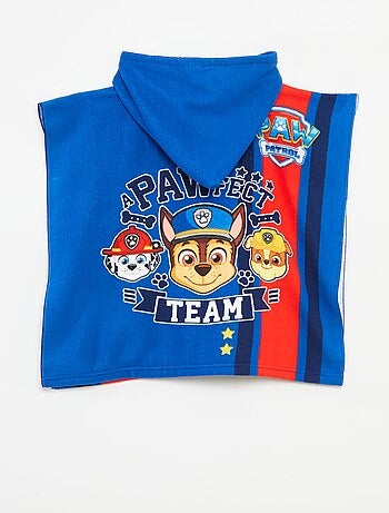 Badcape van badstof met 'PAW Patrol'-print