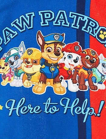 Badcape van badstof met 'PAW Patrol'-print