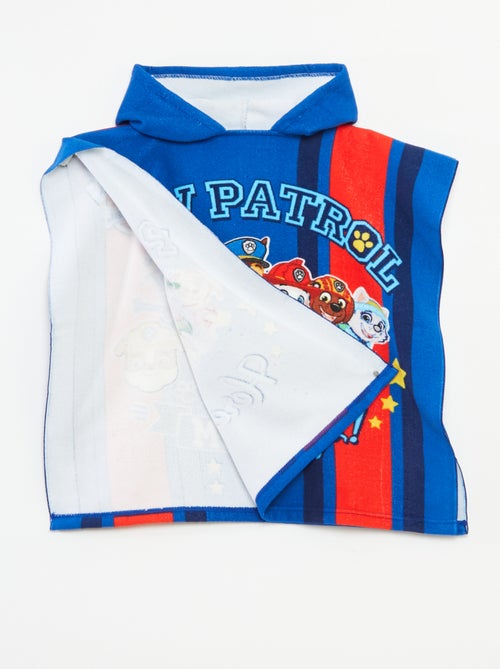 Badcape van badstof met 'PAW Patrol'-print - Kiabi