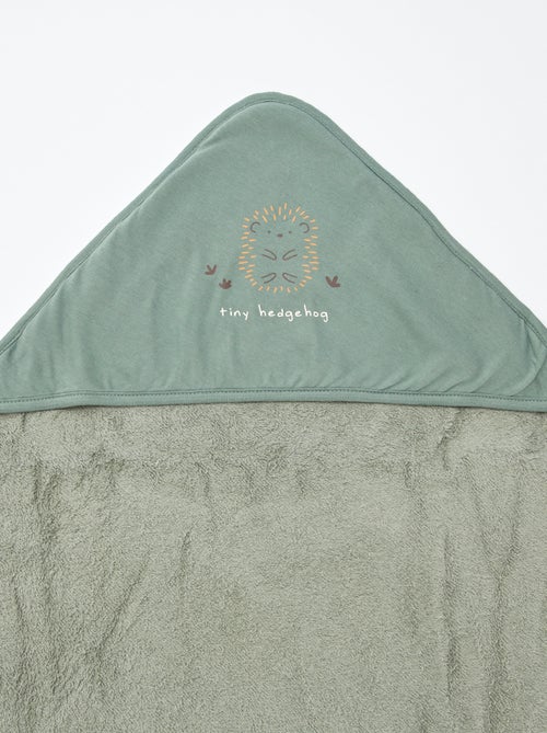 Badcape van badstof met print - 75 x 75 cm - Kiabi