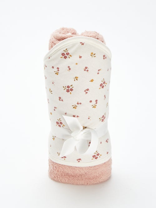 Badcape van badstof met print - 75 x 75 cm - Kiabi