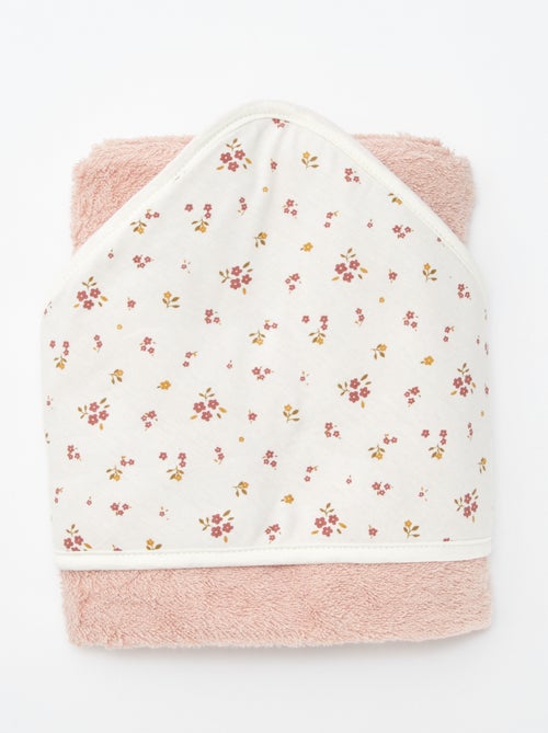 Badcape van badstof met print - 75 x 75 cm - Kiabi