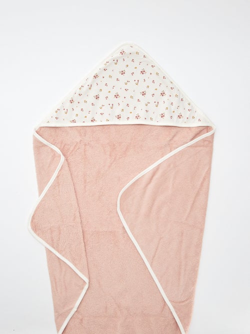 Badcape van badstof met print - 75 x 75 cm - Kiabi