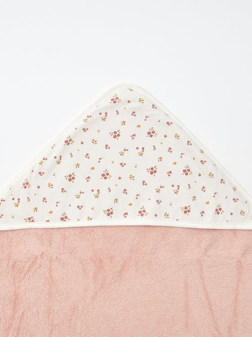 Badcape van badstof met print - 75 x 75 cm - Kiabi