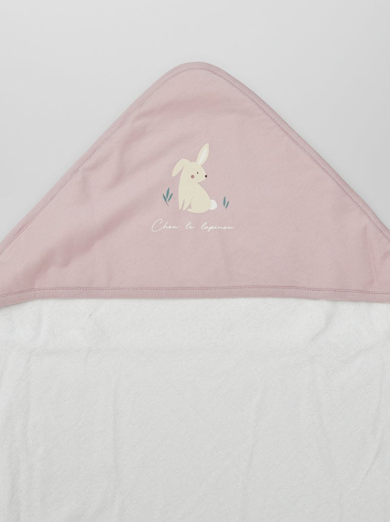 Badcape van badstof ROSE - Kiabi