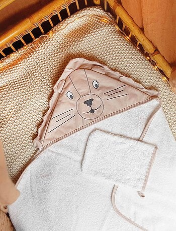 Badcape voor baby