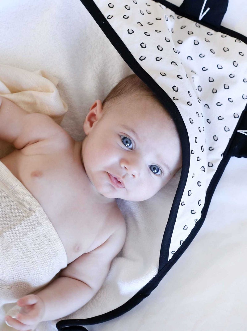 Badcape voor baby's Ecru - Kiabi