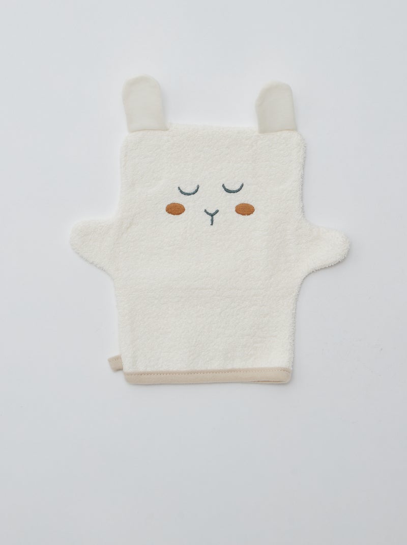 Badcape + washandje 'Petit Béguin' Biege - Kiabi