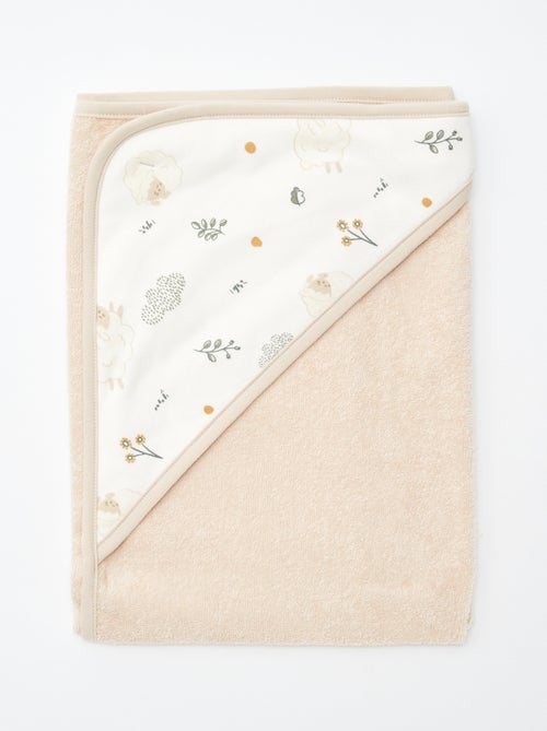 Badcape + washandje 'Petit Béguin' - Kiabi