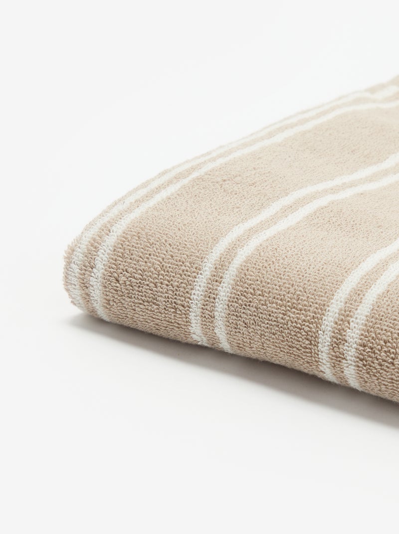 Badhanddoek 50 x 90 cm Biege - Kiabi
