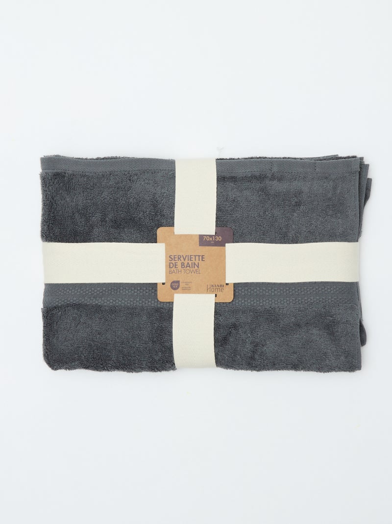 Badhanddoek 70 x 130 cm - Kiabi Home Grijs - Kiabi