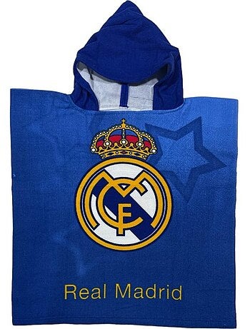 Badhanddoek met Capuchon Real Madrid 55x110 cm - Poncho Microvezel