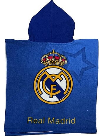 Badhanddoek met Capuchon Real Madrid 55x110 cm - Poncho Microvezel
