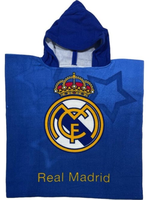 Badhanddoek met Capuchon Real Madrid 55x110 cm - Poncho Microvezel - Kiabi