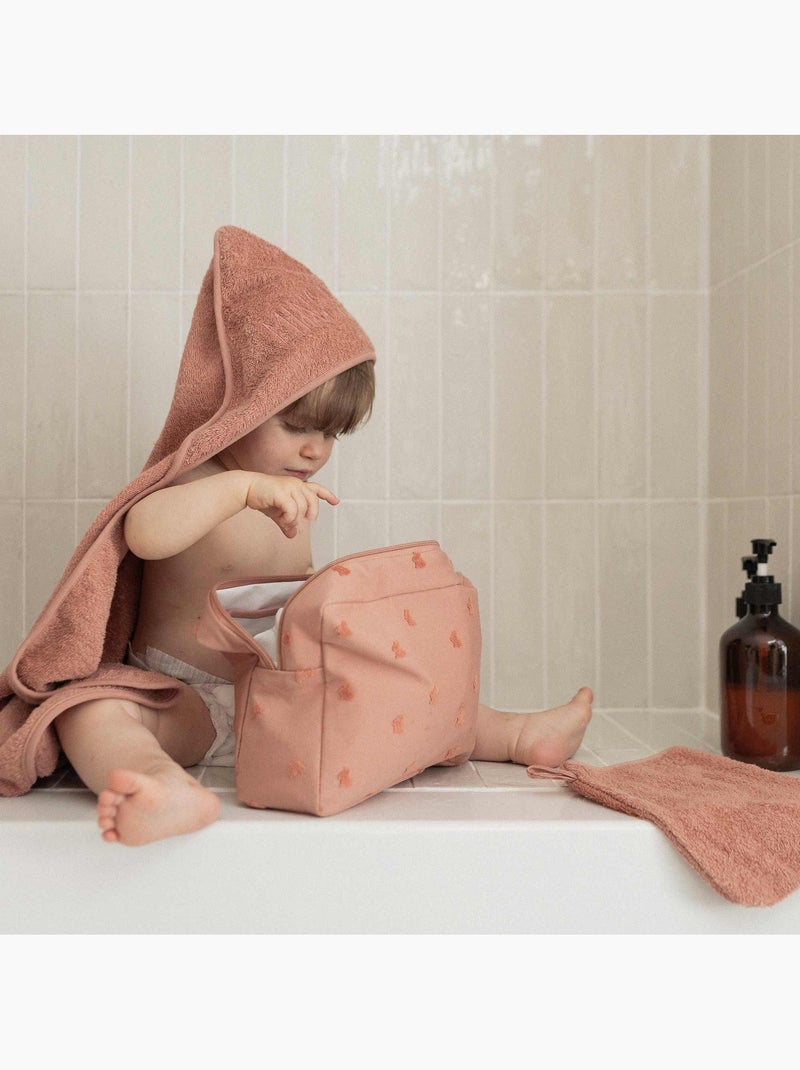 Badhanddoek met capuchon Terracotta - Kiabi