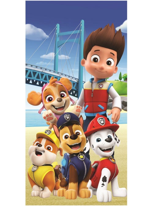 Badhanddoek met PAW Patrol-print 100% katoen Jerry Fabrics - Kiabi