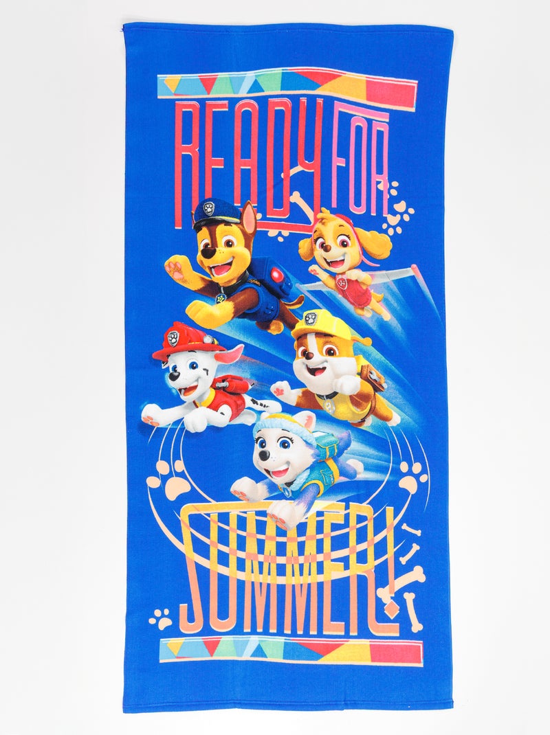 Badhanddoek met PAW Patrol-print BLAUW - Kiabi