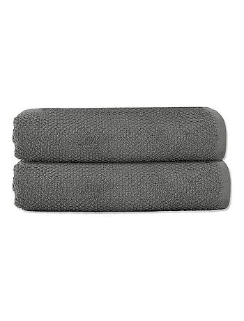 Badhanddoek set van 2 gastendoeken 50 x 90 cm katoenen badstof 600 g/m² - OEKO-TEX
