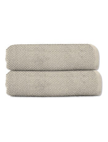Badhanddoek set van 2 gastendoeken 50 x 90 cm katoenen badstof 600 g/m² - OEKO-TEX
