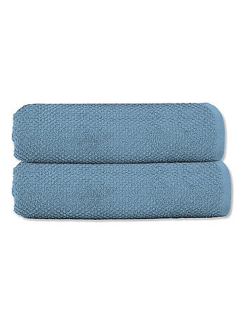 Badhanddoek set van 2 gastendoeken 50 x 90 cm katoenen badstof 600 g/m² - OEKO-TEX