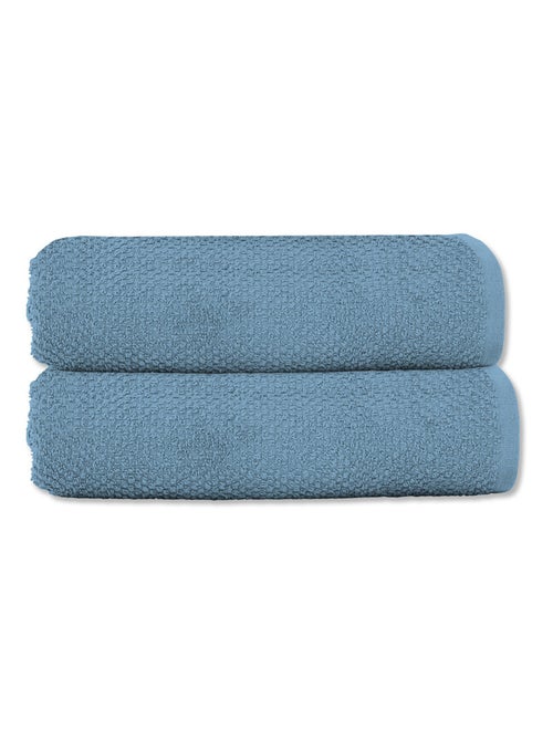 Badhanddoek set van 2 gastendoeken 50 x 90 cm katoenen badstof 600 g/m² - OEKO-TEX - Kiabi