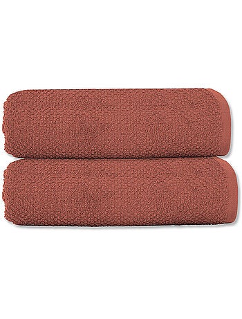 Badhanddoek set van 2 gastendoeken 50 x 90 cm katoenen badstof 600 g/m² - OEKO-TEX