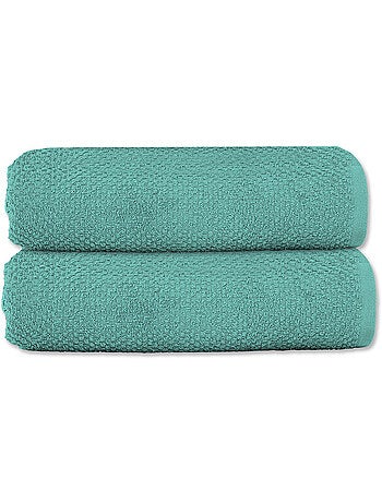 Badhanddoek set van 2 gastendoeken 50 x 90 cm katoenen badstof 600 g/m² - OEKO-TEX