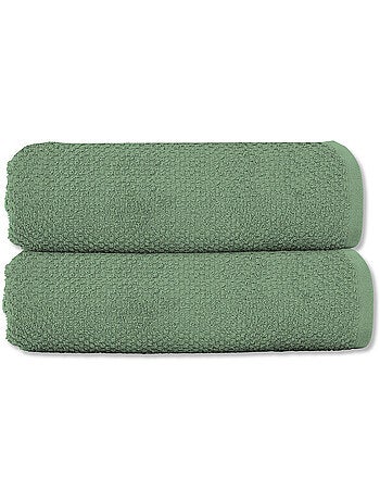 Badhanddoek set van 2 gastendoeken 50 x 90 cm katoenen badstof 600 g/m² - OEKO-TEX