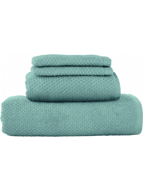Badhanddoekenset 4-delig katoen OEKO-TEX met azuurblauw – Guy Levasseur - Kiabi Badhanddoekenset 4-delig katoen OEKO-TEX met azuurblauw – Guy Levasseur - Kiabi