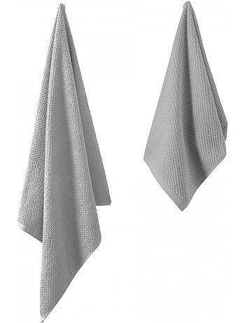 Badhanddoekset 2-delig 70x140 en 50x90 cm van Guy Levasseur - Oeko-Tex