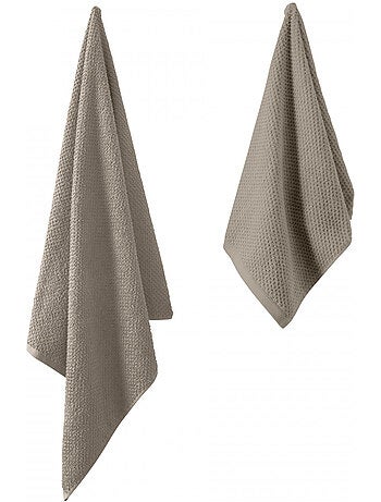 Badhanddoekset 2-delig 70x140 en 50x90 cm van Guy Levasseur - Oeko-Tex