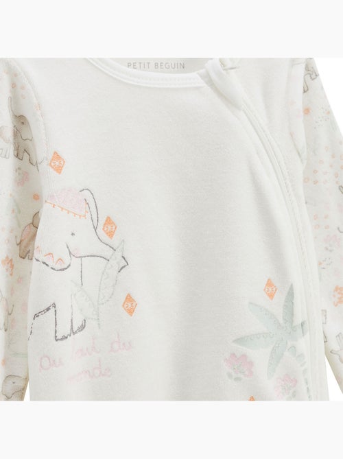 Badian babyvelours pyjama met ritssluiting - Kiabi