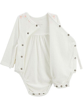 Badian pointelle babyrompertje en broekje set