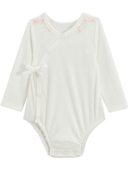 Badian pointelle babyrompertje en broekje set - Kiabi