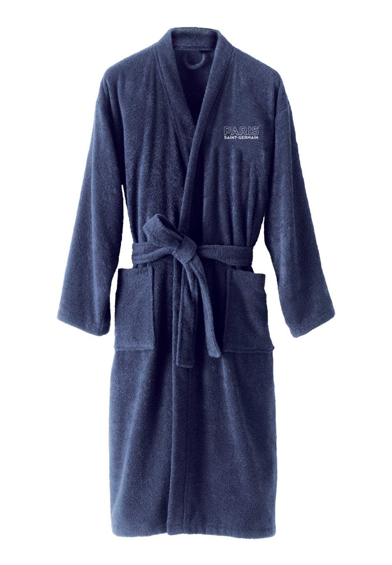 Badjas 100% katoen, psg parisian Blauw - Kiabi