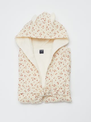 Badjas van badstof en katoengaas - Kiabi Home