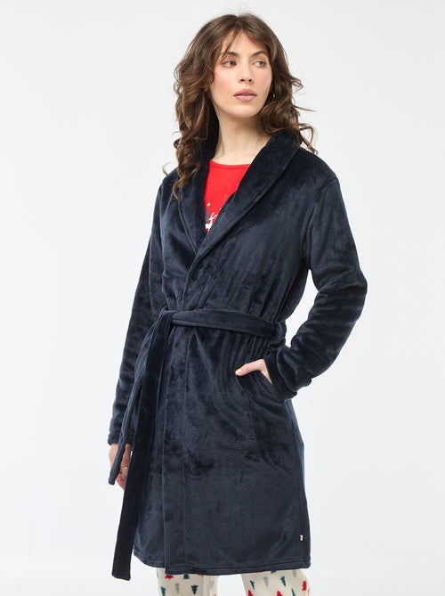 Badjas van fleecestof - Kiabi