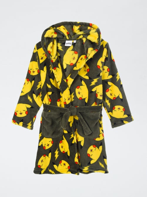 Badjas van fleecestof met Pokemon-print - Kiabi