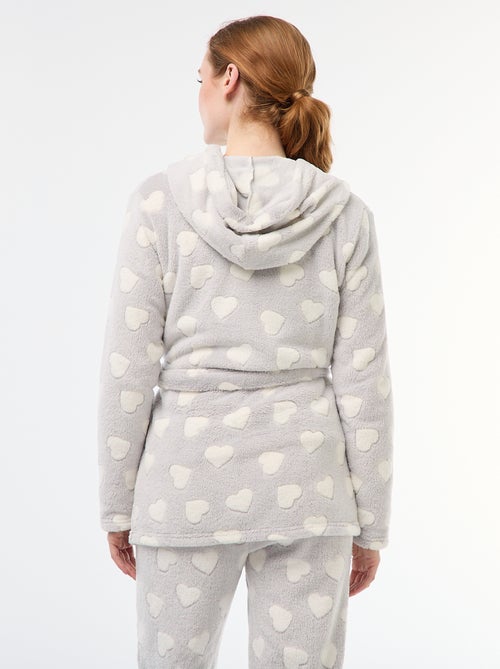 Badjas van zachte fleece - Kiabi