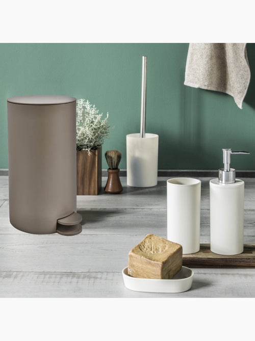 Badkamer prullenbak met pedaal POP 3L beige mat - Guy Levasseur - Kiabi Badkamer prullenbak met pedaal POP 3L beige mat - Guy Levasseur - Kiabi