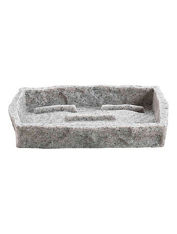Badkamer zeepbakje met mineraleneffect