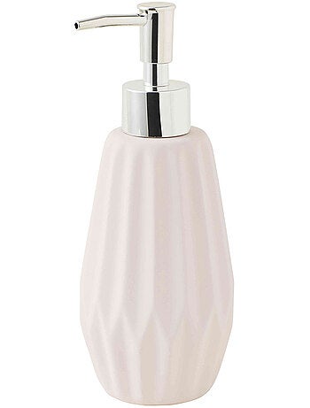 Badkameraccessoireset keramiek FACETTE 3-delig met zeepdispenser en houder - Guy Levasseur