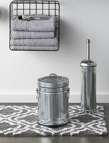 Badkamerpedaalemmer 3L metaal Galva – zilverlook inox – Guy Levasseur