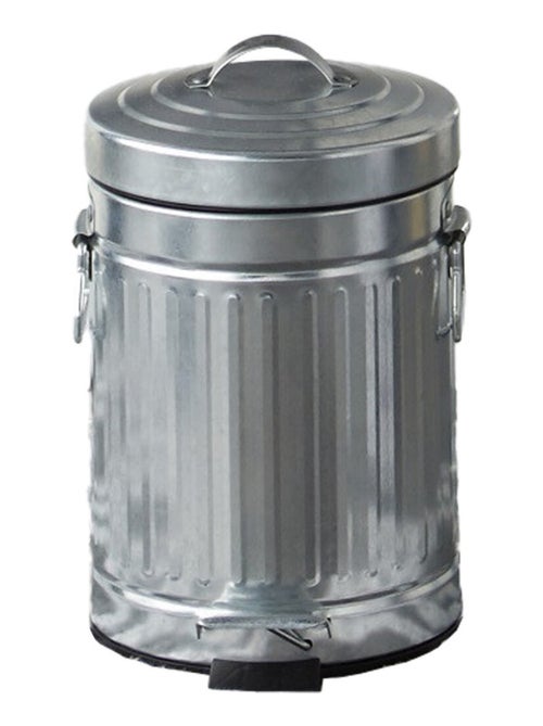 Badkamerpedaalemmer 3L metaal Galva – zilverlook inox – Guy Levasseur - Kiabi Badkamerpedaalemmer 3L metaal Galva – zilverlook inox – Guy Levasseur - Kiabi